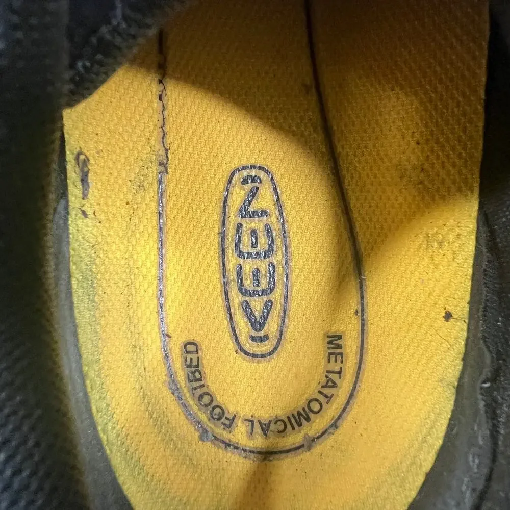 Keen Utility Black Steel Toe Slip Resistant Wide Work Shoes Size 10.5 EE